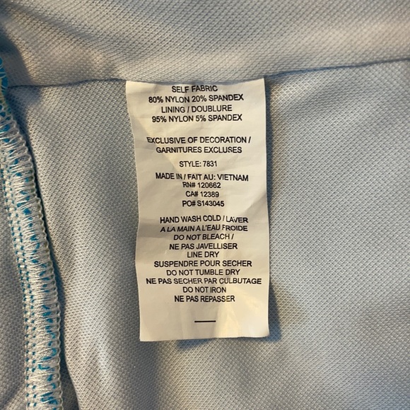 GIRLS BRIGHT BLUE SWIMSUIT ISABELLA & CHLOE - Picture 4 of 4